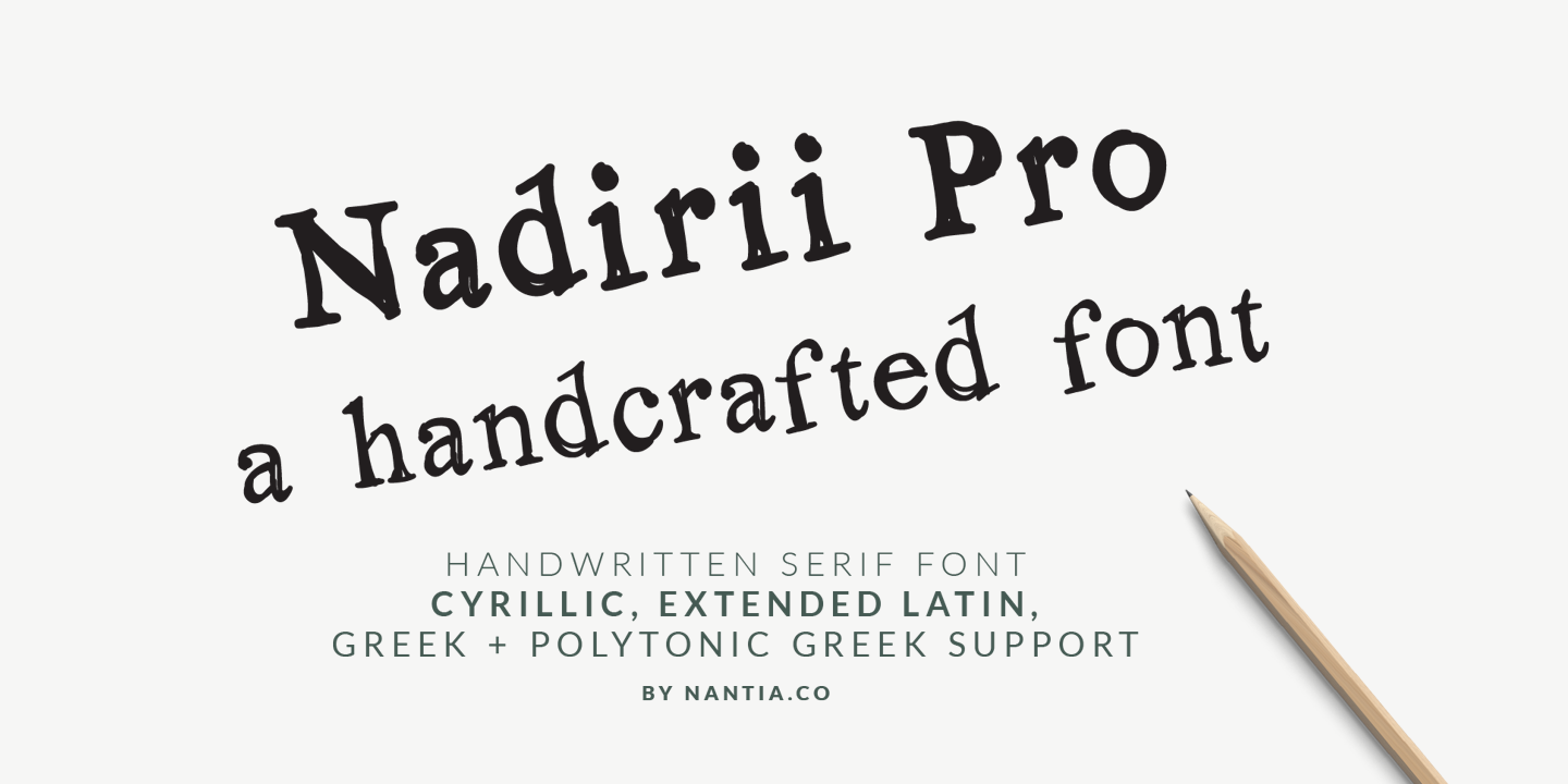 Nadirii Pro Font preview